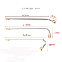 Buses d'extension de lance pour nettoyeur haute pression 4000PSI 1/4 Quick Connect Spray Gun Wand Efficient Car Cleaning Tool