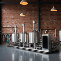 TONSEN 20000L à 25000L Équipement de brassage de bière artisanale à trois/quatre/cinq cuves avec moteur Garantie de 3 ans