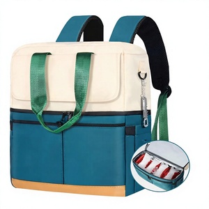 Sac à dos isotherme double compartiment - 12 blocs réfrigérants, capacité 36 canettes, maintien au froid 24h, étanche, isolé, portable, élégant pour pique-nique - Product Image 1