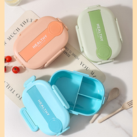 Boîte à lunch compartimentée en acier inoxydable SUS304 avec couvercle en plastique, compatible micro-ondes, pour enfants