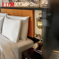 Ensemble de chambre à coucher de luxe moderne en bois massif IDM pour hôtels 5 étoiles, villas, appartements - Mobilier de chambre complet écologique