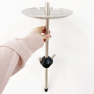 2021 en acier inoxydable narguilé russe shisha avec plateau poignée <span class=keywords><strong>chicha</strong></span> narguilé fumée - Product Image 6
