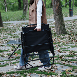 เก้าอี้พับอลูมิเนียมอัลลอยด์น้ำหนักเบาแบบพกพาเก้าอี้ตั้งแคมป์กลางแจ้งขนาด 53X58X75 ซม - Product Image 4