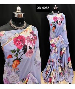 ผ้าไหมคุณภาพระดับพรีเมียมสารีสําหรับรูปลักษณ์แบบดั้งเดิมของอินเดีย ผ้าสารีแฟชั่นพร้อมชุดแต่งงานอินเดียคุณภาพสูง คอลเลกชันผ้าสารี - Product Image 1