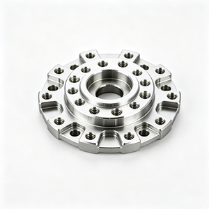 Base de Brida Robótica de Aluminio Mecanizada por CNC de Precisión, Fresado CNC Personalizado, Brida de Montaje Multiorificio, Conexión para Brazo Robótico, Pieza de Repuesto - Product Image 4