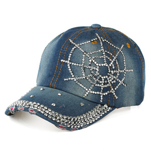 Tùy Chỉnh Thời Trang Rắn Rhinestone Rửa Cao Bồi 6 Bảng Điều Chỉnh Mũ Bóng Chày Cha <span class=keywords><strong>Hat</strong></span> - Product Image 2