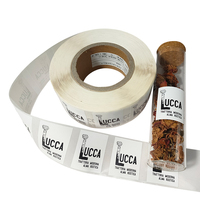 Rouleaux d'étiquettes adhésives personnalisées avec impression de logo pour la marque de produit