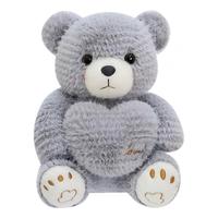 Ours en peluche en forme de cœur super doux Jouet en peluche à câliner Cadeau pour la Saint-Valentin