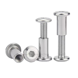 Rivets double face, acier inoxydable, diamètre 4 mm, diamètre de la tête 1/2 pouce, longueur 65 mm, finition brillante, classes 4.8 et 6.8 - Product Image 1