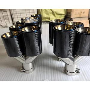 Accessoires universels pour voitures <span class=keywords><strong>BMW</strong></span> M2 F87/<span class=keywords><strong>M3</strong></span> F80/M4 F82, embout d'échappement en acier carbone - Product Image 5