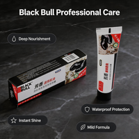 Tubo de Betún para Zapatos Black Bull con Capa Interior de Papel de Aluminio, Antioxidante, Extiende la Vida Útil