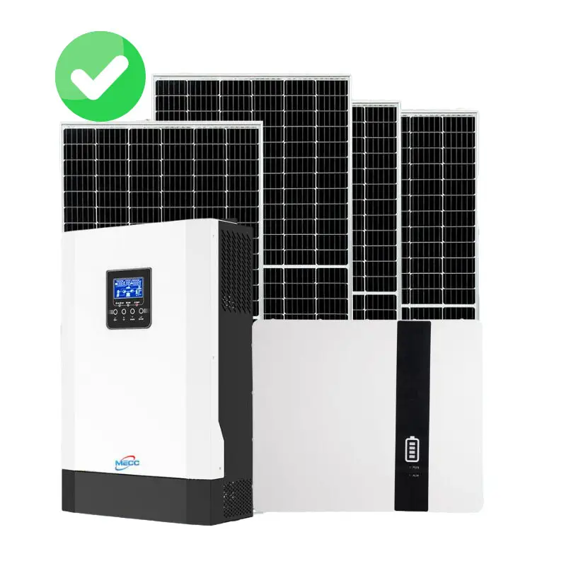 MECC Fábrica Profissional Completa Off Grid Solar Power Storage Systems Para Home Power Supply Solar Power Kit