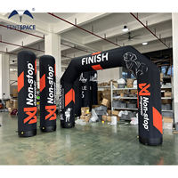 Colonne publicitaire gonflable étanche sur mesure 2m/3m/4m, arche gonflable pour salon professionnel