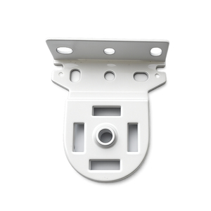 Support mural en plastique blanc pour accessoires de rideaux avec installation facile et forme personnalisée - Product Image 1