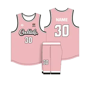 Fabrik Großhandel Basketball Jersey Uniform Oem Custom ized Crop-Tops Benutzer definierte Logo Uniformen Print Herren Jersey Basketball Uniformen