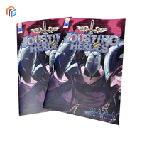 Impression personnalisée en gros de couvertures en feuille d'or pour bandes dessinées, mangas et livres d'anime avec finition mate