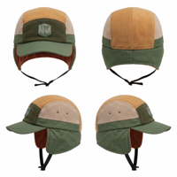 Casquette d'hiver en polaire avec cache-oreilles, coupe-vent, avec sangle sous le menton, 100% polyester, 58-60 cm, unisexe, pour le ski et la randonnée en plein air