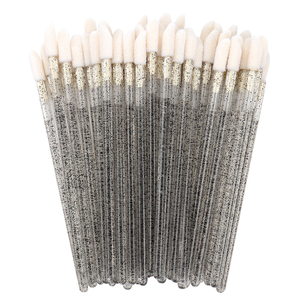 Commercio all'ingrosso personalizzato 50 pz/borsa usa <span class=keywords><strong>e</strong></span> getta pennello rossetto lucidalabbra bacchette per Make up spazzola strumenti cosmetici di <span class=keywords><strong>bellezza</strong></span> - Product Image 5
