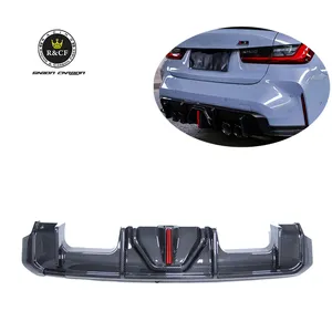 NEW COMING! G80 M3 LED Diffuser Carbon Fiber Rear Bumper Diffuser Lip Spoiler For BMW G80 M3 G82 M4 2021-2022