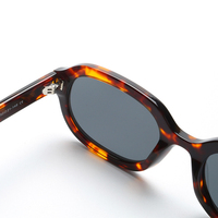 Lunettes de soleil polarisées ovales en acétate, vente en gros, verres TAC UV400, logo personnalisé, design OEM, unisexe, style rétro, prix d'usine