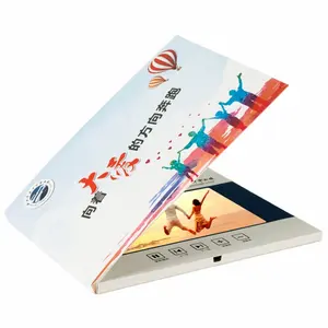 Tebrik kartı 7 düğün davetiyesi dokunmatik Lcd modülü fotoğraf kitap ekran dokunmatik 5 inç Video broşürü
