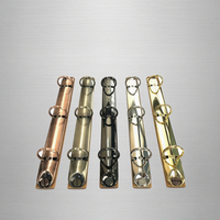 Vente en gros de fournitures de bureau de marque JXY laiton antique or noir argent reliure à anneaux 3 trous taille M vrac pour album de notebook
