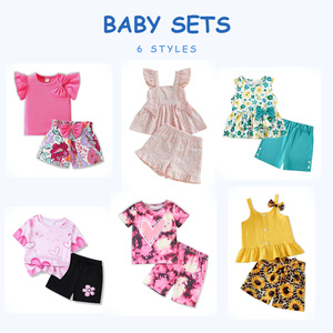Lote al por mayor de ropa de verano variada para niños y niñas, estilos mixtos, stock listo para revendedores, mezcla aleatoria, hecho en China, modelo. - Product Image 1