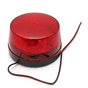 Spia di segnalazione stroboscopica 12V spia luminosa a LED piccola luce lampeggiante di colore rosso e blu