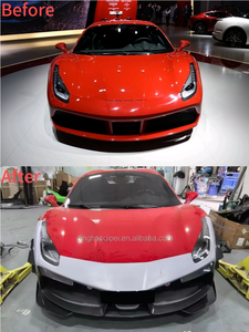 Paragolpes Delantero Ligero de Fibra de Carbono Estilo <span class=keywords><strong>Ferrari</strong></span> 488 EVO, Directo de Fábrica, Alta Calidad - Product Image 3