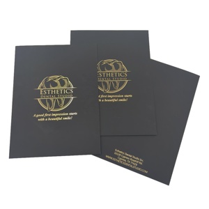 Tùy chỉnh A4 A5 thư mục trình bày với lá vàng Logo thư mục tập tin với nắp in ấn thư mục - Product Image 2