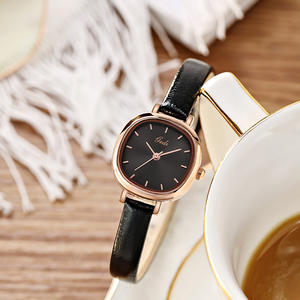 Montre <span class=keywords><strong>pour</strong></span> <span class=keywords><strong>femme</strong></span> 2025, style coréen simple, bracelet en cuir de 30 mm, boîtier en acier inoxydable, mouvement à quartz écologique, résistance à l'eau 3 bars - Product Image 2