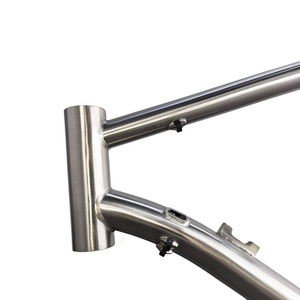 Titanium <strong>Ebike</strong> <strong>Frame</strong> 700C*55C Gravel Electric Bike <strong>Frame</strong> IS Brake Mount High Strength Best Quality - Product Image 5
