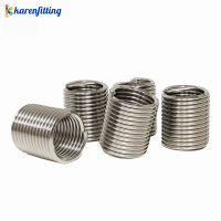 304 Stainless Steel Wire Thread Insert Kit DIN Standard Wire Thread Set 80 Pieces Screw Repair Assortment Kit Prevent Slipping