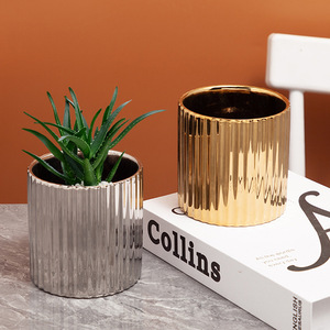 Conception personnalisée Vente en gros Mini pot de jardin pour plantes, Jardinière pour plantes succulentes avec plateau, Pots de fleurs Pot en céramique pour plantes - Product Image 6