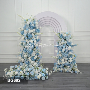 DKB Best Selling Horn Floral Iron Art Stand Wedding Party Banquet Background Decoration Ornament Bullhorn <b>Flower</b> Arch - Product Image 3