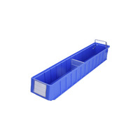 INORDER TK6109 600x117x90mm Plateau de rangement étroit en PP empilable avec séparateurs pour le stockage de quincaillerie