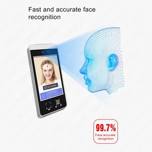 Máquina de asistencia de tarjeta RFID Cámara de reconocimiento facial de huellas dactilares Sistema de control de acceso de reconocimiento facial biométrico - Product Image 4
