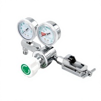 MEDEASE ME87-A Regulator Tekanan Tinggi Medis dengan Pengukur Aliran CGA870 Barb atau Dis untuk Rumah Sakit