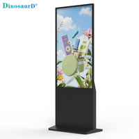 Totem publicitaire interactif intelligent WiFi 4K avec écran tactile LCD intégré sur pied pour affichage numérique et orientation en ascenseur intérieur