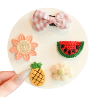 Fruit- en bloemenpatches Kleurrijke gebreide applicaties Versieringen Borduurpatch voor kleding, hoed, tas, doe-het-zelf knutselwerk