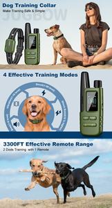 <span class=keywords><strong>Collier</strong></span> de dressage électrique <span class=keywords><strong>pour</strong></span> chien avec télécommande, portée de 4200 pieds, dispositif <span class=keywords><strong>anti</strong></span>-<span class=keywords><strong>aboiement</strong></span> rechargeable en plastique, <span class=keywords><strong>pour</strong></span> chiots et animaux de compagnie - Product Image 6
