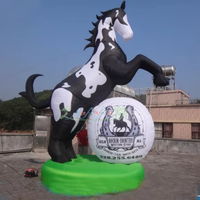 Cheval géant gonflable | Modèle animal personnalisé avec base pour fête extérieure, décoration d'événement, publicité et exposition