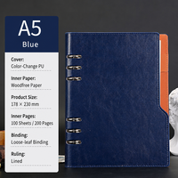 Cuaderno de Negocios Grande A5, Tapa Dura, con Páginas Rayadas y Portaplumas, para Minutas de Reuniones Detalladas y Notas de Proyectos
