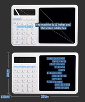 Calculatrice graphique électronique portable bloc-notes à chiffres scientifiques avec tablette d'écriture LCD fournitures d'art numérique pour le bureau