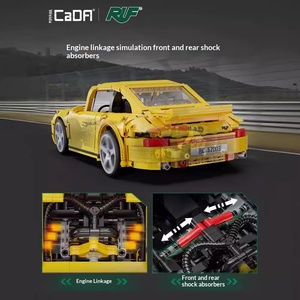 Blocs de construction Cada C62003 en plastique ABS, 40 pièces, assemblage de voiture de sport, modèle de voiture de course RUF, jouet éducatif, cadeau pour garçons - Product Image 4