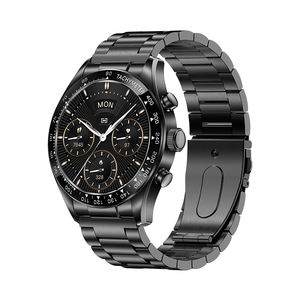 KM95 AMOLED montre intelligente en acier inoxydable écran 1.32 pouces ATS3085L puce Fitness Bracelet double sangles Gloryfitpro Smartwatch hommes - Product Image 3