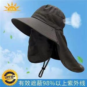 Sombrero para el sol al aire libre con solapa para el cuello UPF50+, transpirable, protección UV para hombres y mujeres, para pesca, ciclismo, uso en verano. - Product Image 5