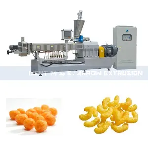 Puffed corn snack manufacturing machine puffed corn extruder leisure food extruder