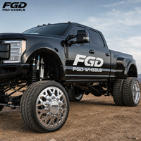 Jantes forgées polies 10 trous de 17, 22, 24, 26 pouces 8x165.1 8x200 DRW pour Ford F-350, Ram 3500, Chevy Silverado 3500HD
