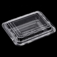 Boîte à dessert en plastique transparent jetable pour gâteaux, emballage en plastique transparent pour desserts